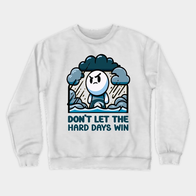 Resilience Amidst the Storm Crewneck Sweatshirt by maknatess